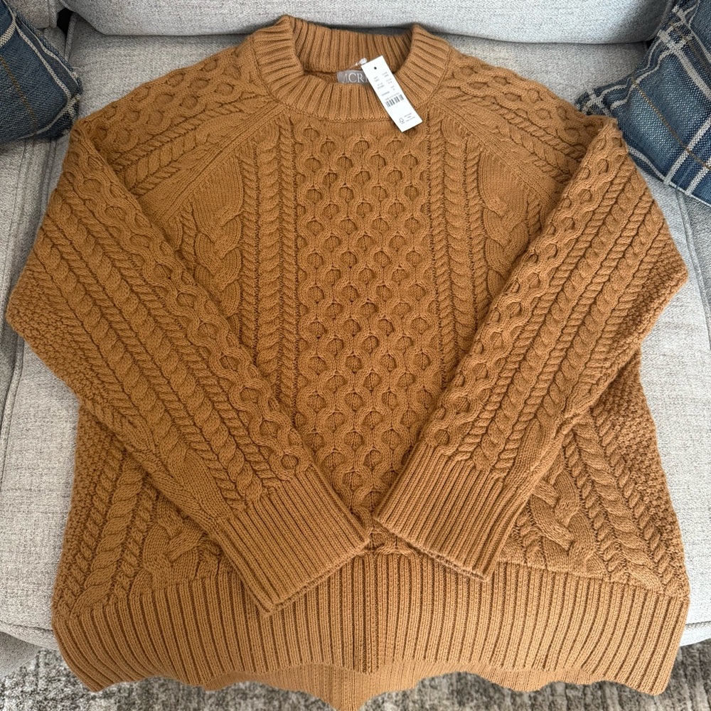 J Crew Cable Knit Sweater